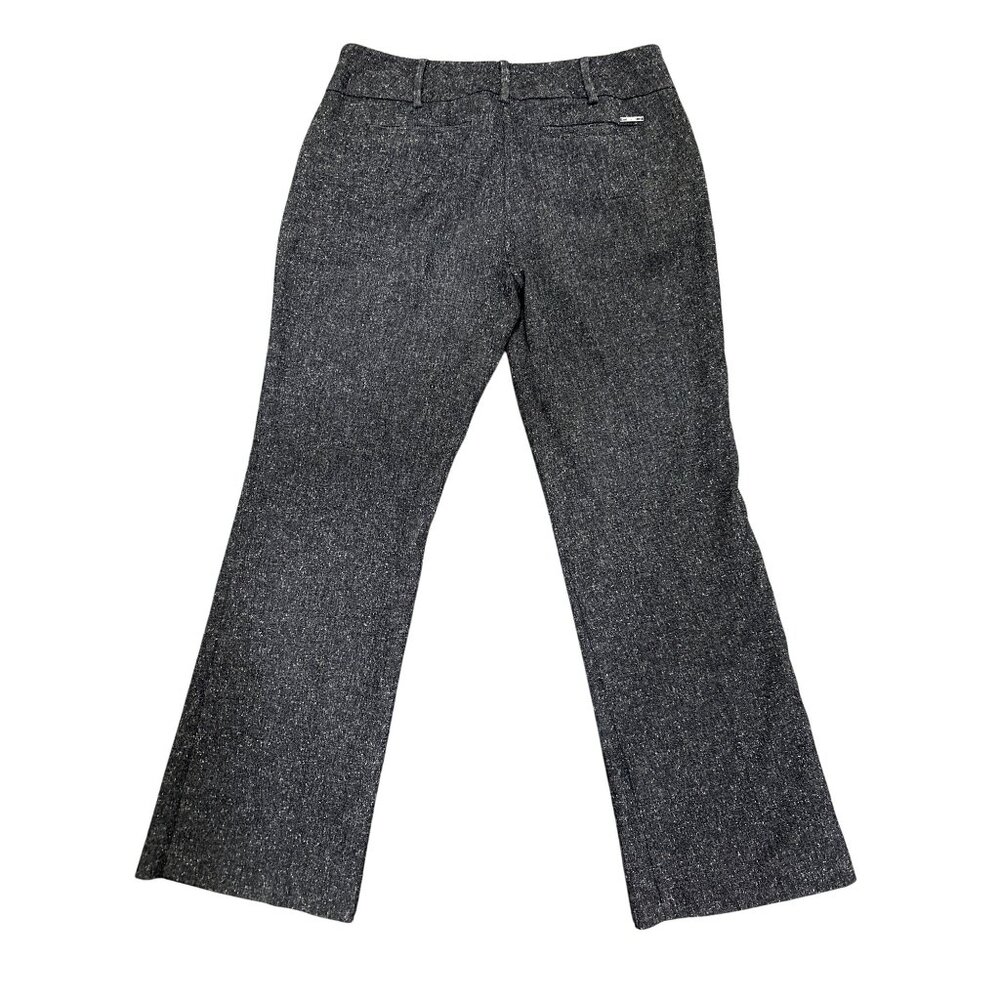 7th Avenue Suiting Collection 8P Dark Gray Tweed Pants Tailored Straight Leg - Picture 4 of 12